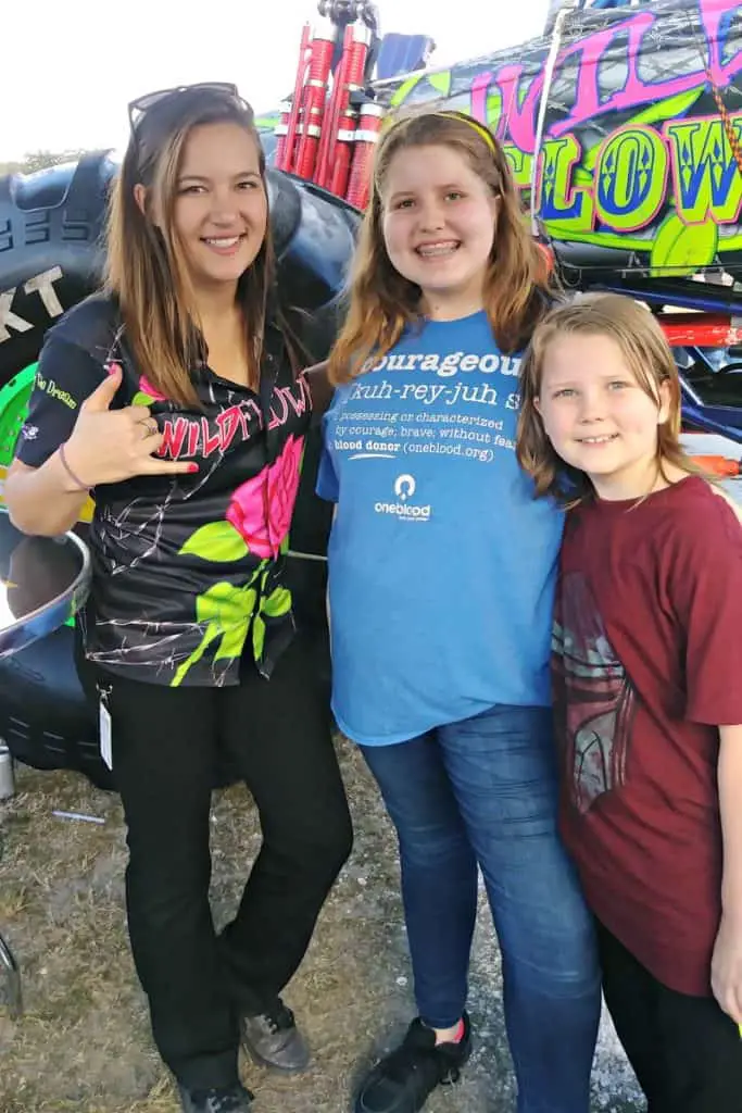 Monster Jam Pit Party photo with Wild Flower monster truck driver