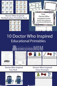 10 Doctor Who Inpsired Educational Printables