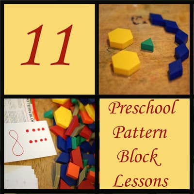 Working with a preschooler is so fun. They love to get their hands on things and learn thru play! One of the great tools you can use when teaching a preschooler are Plastic Pattern Blocks. There are many things you can use them to teach. I have put together 11 lessons you can teach with pattern blocks. 