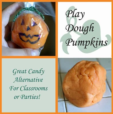 playdough, Halloween pumpkins, Candy Alternative, Kid's Craft, Fun! 