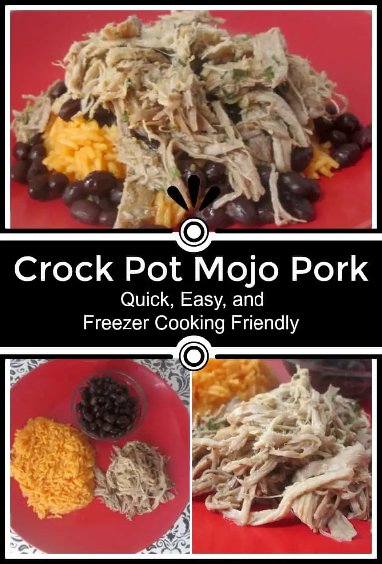 Crock Pot Mojo Pork Recipe - Quick, easy, and freezer cooking friendly! Great way to start dinner and forget about it! - #CrockPot #Recipe #MojoPork #CrockPotRecipe #Recipes #mealplanning 