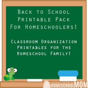 Back to School Printable Pack for Homeschoolers - Classroom organization printable for the homeschool family