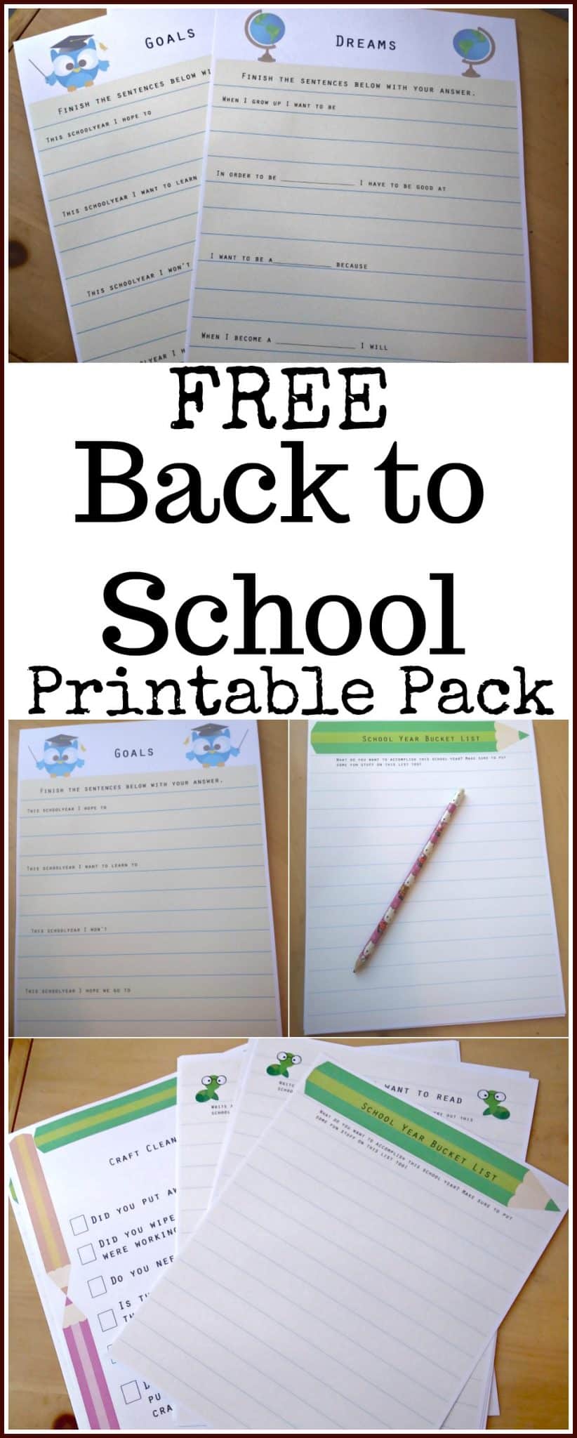Free Back to School Printable Pack - Great for the classroom or for homeschool families!