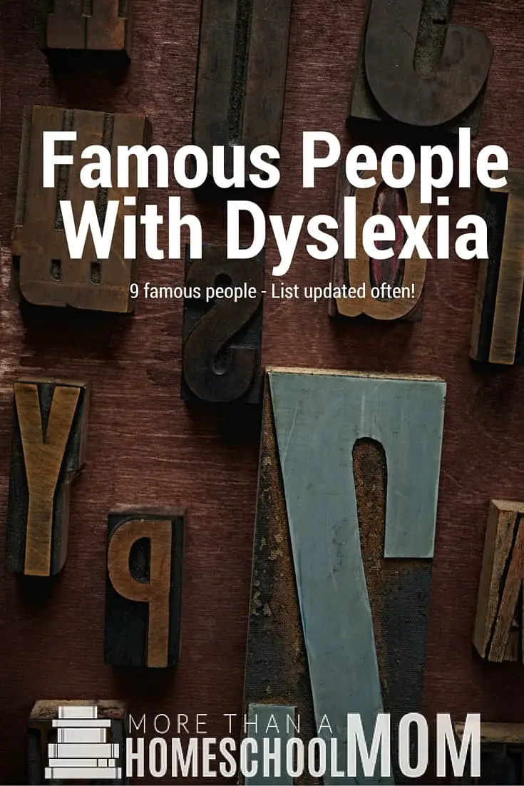 Famous People with Dyslexia - #dyslexia #education #homeschool #edchat 