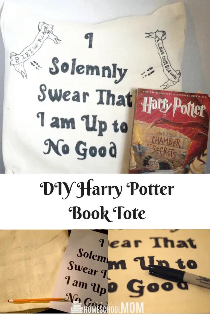 DIY Harry Potter Book Tote