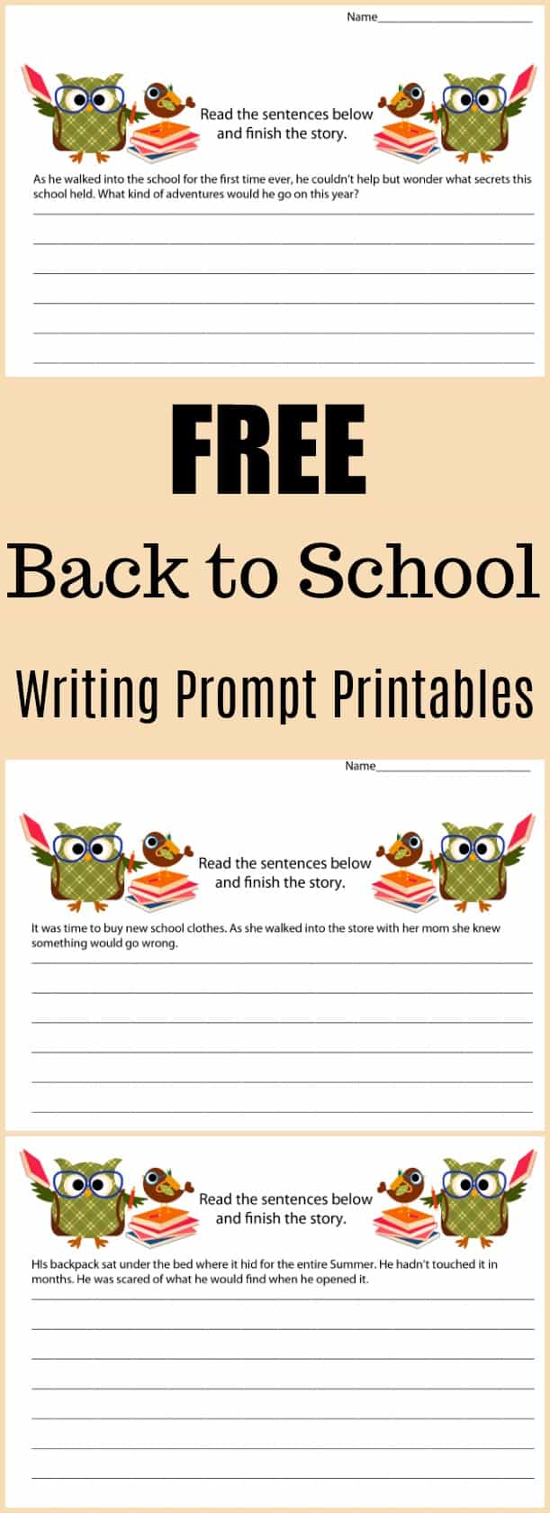Free Back to School Writing Prompt Printable - #writing #writingprompt #holiday #printable #freeprintable #education #edchat #homeschool #homeschooling #backtoschool