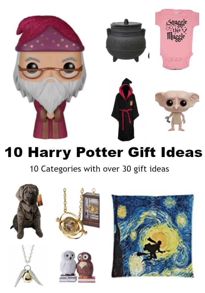 10 Harry Potter Gift Ideas - 10 Categories with over 30 gift ideas - #harrypotter #gift #giftguide #HarryPotterGifts #shopping  