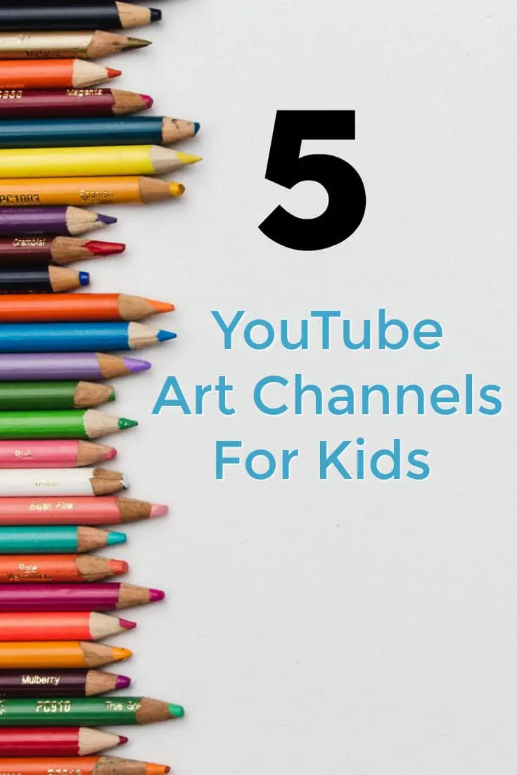 5 Art YouTube Channels for Kids - #art #youtube #artclass #Artlessons #Learn #homeschool #onlinelearning
