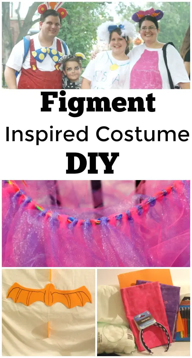 Figment Inspired Costume DIY - #Figment #Disneybounding #DIY #Costume #NotSoScary 