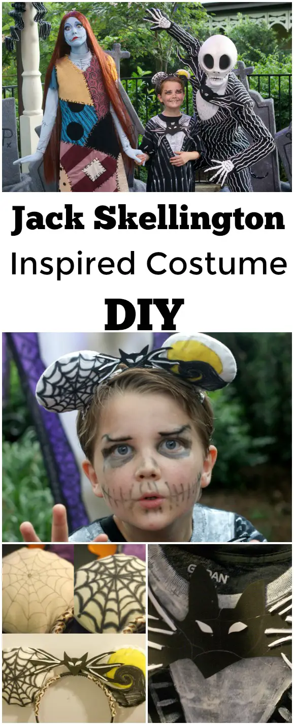 Jack Skellington Inspired Costume DIY - Looking for a Jack Skellington Costume for Mickey's Not So Scary Halloween Party or for Halloween? Don't miss this easy DIY Disney Inspired Costume! #Disney #JackSkellington #DIY #Costume #NotSoScary #DisneyDIY #DisneyBounding #DisneyCostume