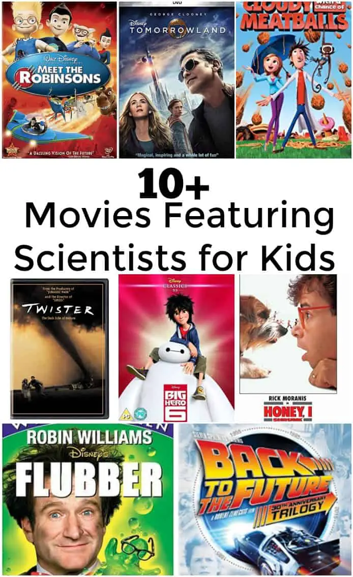 Over 10 Movies Featuring Scientists for Kids - #movies #science #stem #sciencemovies 