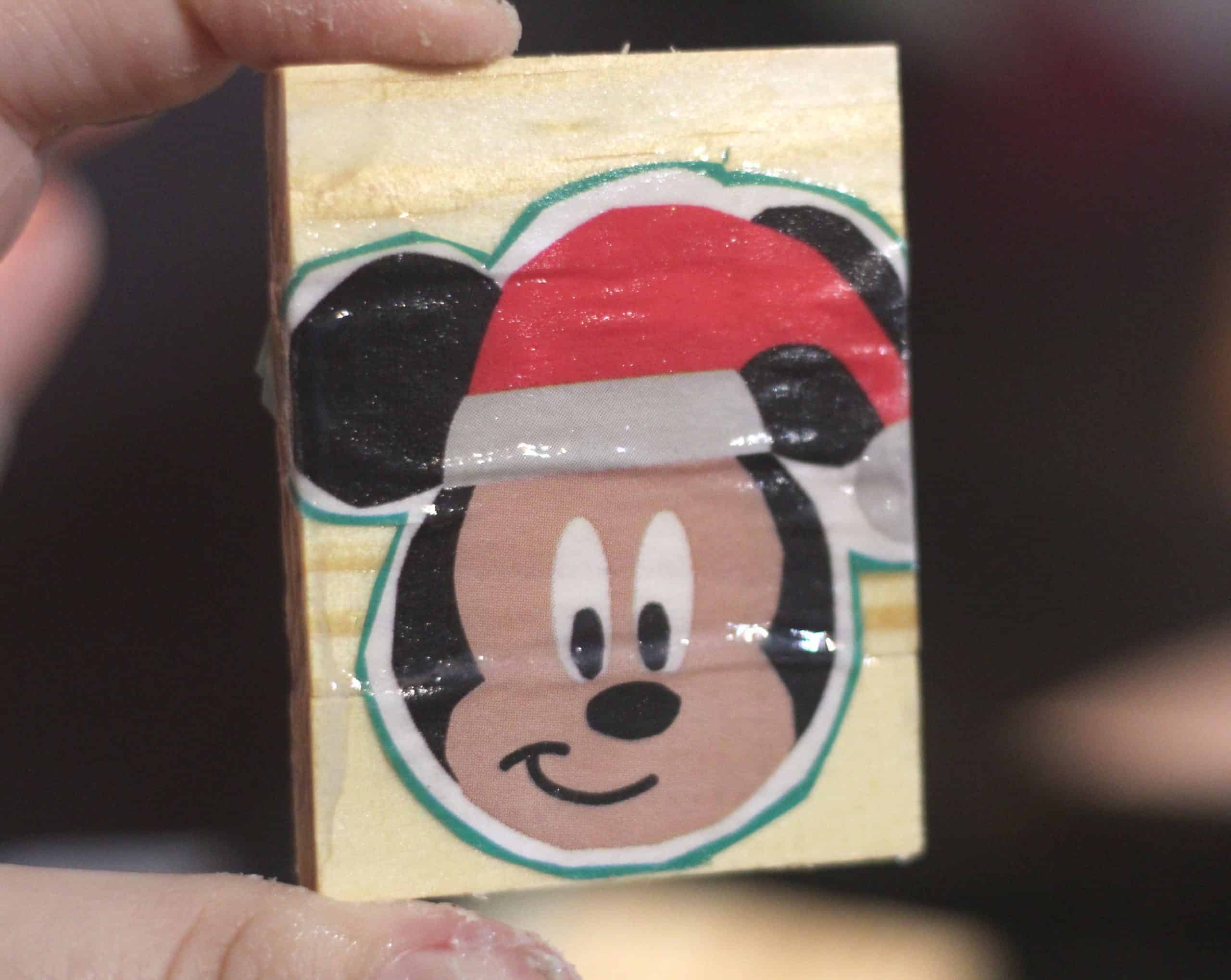 Mickey Modpodged on to ornament