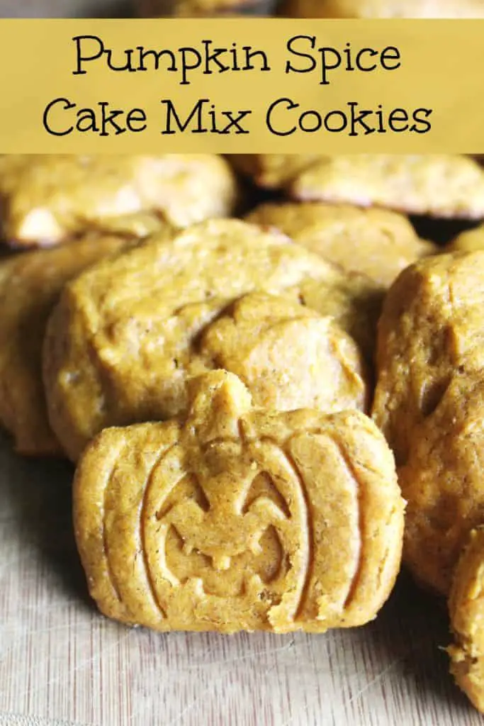 Pumpkin Spice Cake Mix Cookies