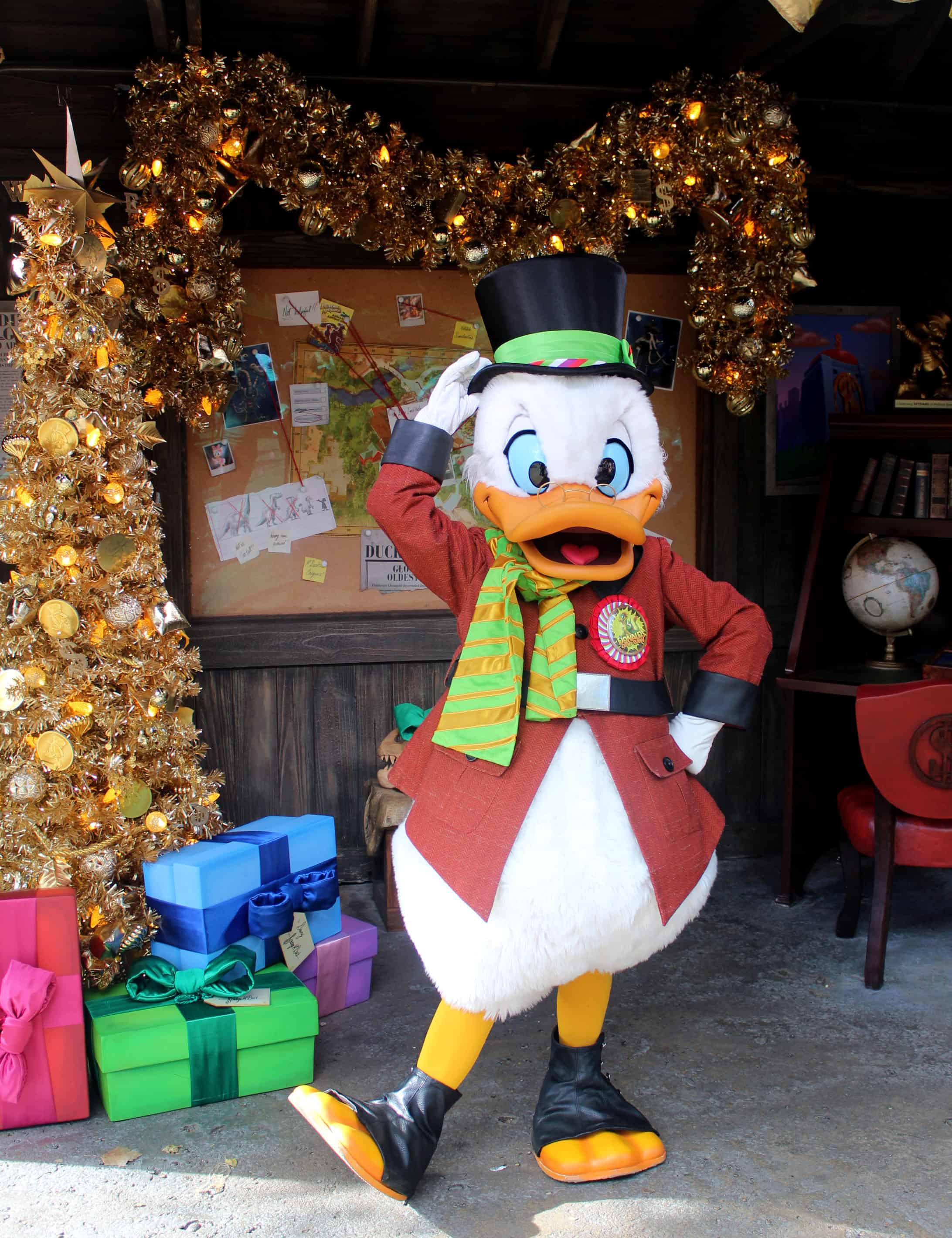 Holidays at Disney's Animal Kingdom Scrooge McDuck Meet and Greet